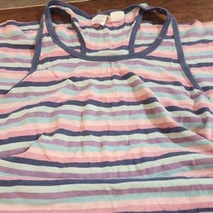 Striped Racerback Night Gown